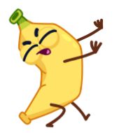 Sticker Banana :: @AuthorStickers - 0