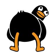 Sticker Black Duck - 0