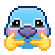 Sticker Pixel Pigeon Emoji • @TgSticker - 0