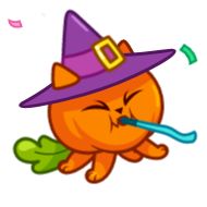 Sticker Pumpkin Cat - 0