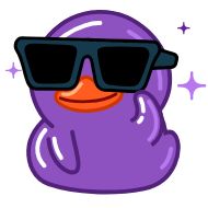 Sticker Purple Duck - @AquaToastyFox - 0