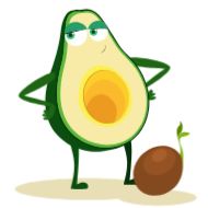 Sticker Avocado @stickersb2b - 0