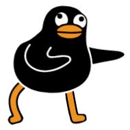 Sticker Black Duck @img2d @tgsticker - 0