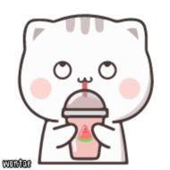 Sticker Cutie Cat-Chan Two by @wontae - 0