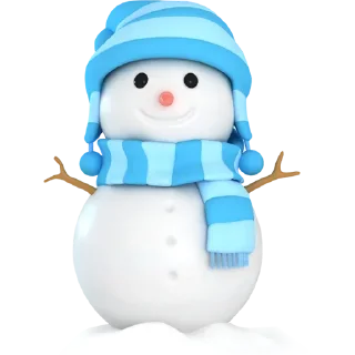 Sticker ❄ Cute‌⛄Snowman ❄ - 0