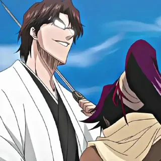 Стикер Aizen sama - @mazznon - 0