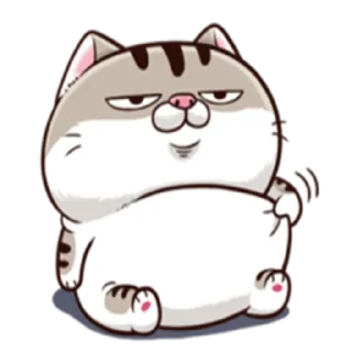 Sticker Ami fat cat - 0