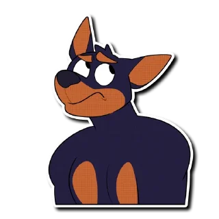 Sticker Artie the Dobie - 0