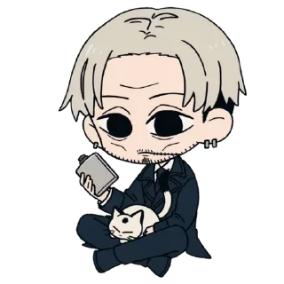 Sticker Человек бензопила by @anime_stickerr - 1 Sticker Человек бензопила by @anime_stickerr - 1