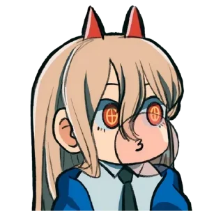Sticker Человек бензопила by @anime_stickerr - 5 Sticker Человек бензопила by @anime_stickerr - 5