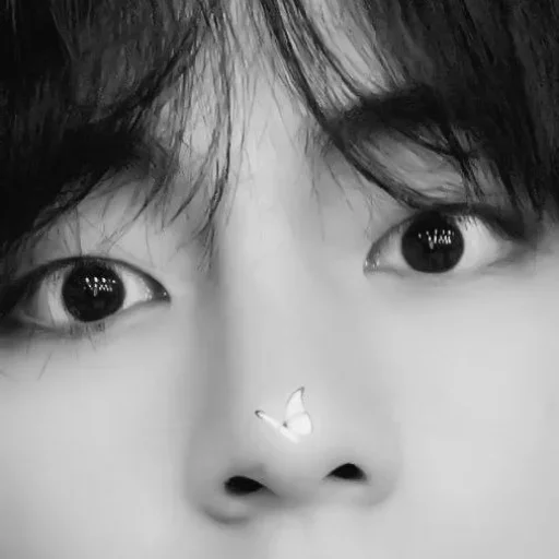 black and white black and white eyelash person