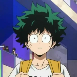 Стикер Izuku Midoriya @BR_Gif - 0