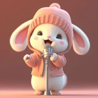 Стикер Bunny cute - 0