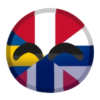 Стикер Countryballs group - 5