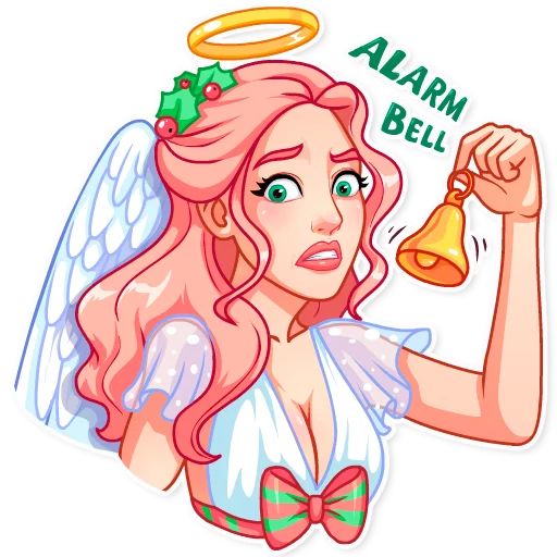 Sticker Christmas Angel - 0