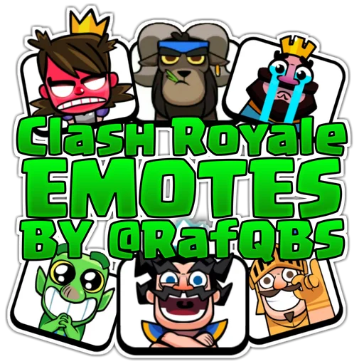 Clash Royale Emotes by RafQ Clash Royale Emotes by RafQ - клипарт