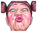 Sticker Cute face of children - 7