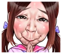 Sticker Cute face of children - 8