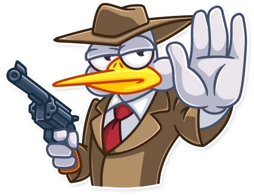 Duck detective. Утка детектив. Сыщик стикер. Стикеры детектив. Утка сыщик.