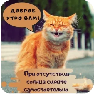 Стикер Доброе утро - 9