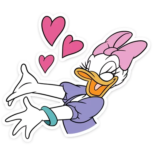 Donald Duck and Daisy @TgSticker Donald Duck and Daisy @TgSticker -