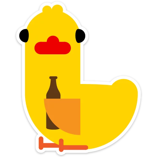 Duck attack stickers Duck attack stickers -