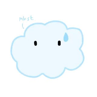 Sticker Emotional Cloud @stickersb2b - 0