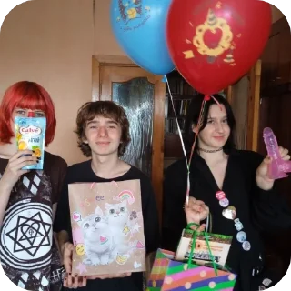 Sticker Ева селфи - 9