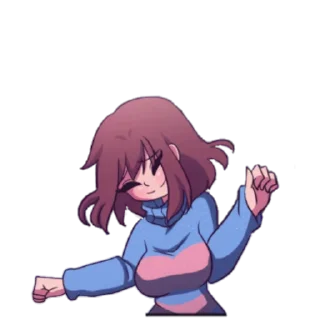 Sticker Undertale Adventures of Sans and grow up Frisk - 5