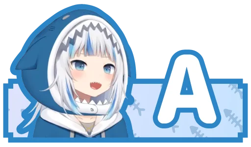 可愛鯊鯊 Gawr Gura 的 ABC @Vtuber8c 可愛鯊鯊 Gawr Gura 的 ABC @Vtuber8c - аниме