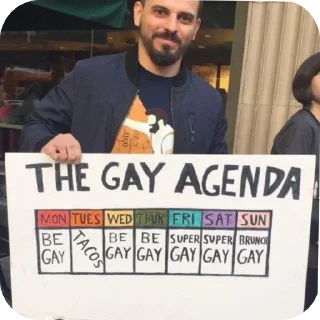 Sticker Gay power - 4