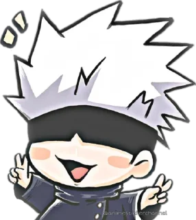 Sticker GOJO SATORU @animestickerchannel - 0