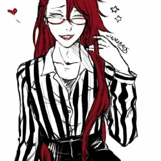 Sticker Grell  ♡@Anime_Black_Butler♡ - 0