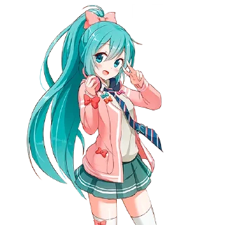 Стикер Hatsune Miku. By @SAAKKURA - 0