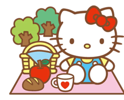 Sticker Hello Kitty (Happy Days ver.) - 2
