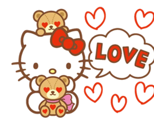 Sticker Hello Kitty (Happy Days ver.) - 0