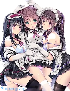 Стикер Горничная-тян ❤ - 8