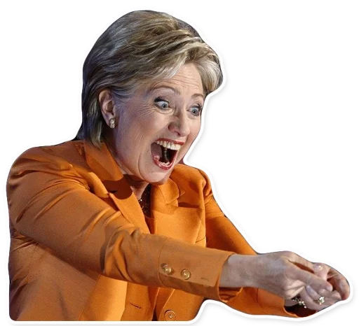 Sticker Hillary Clinton - 0