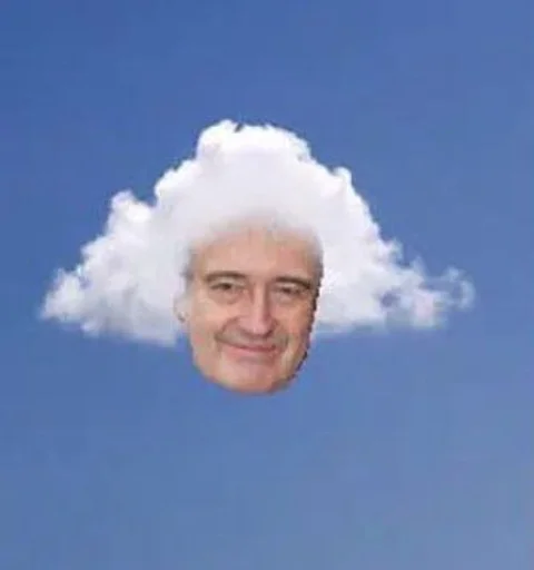 sky sky cloud human face