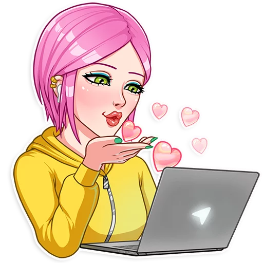computer laptop human face