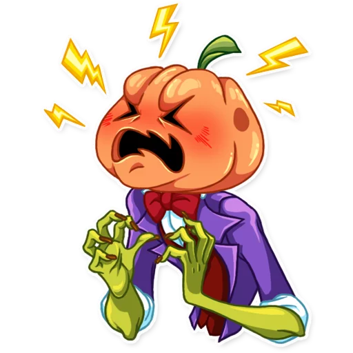 Sticker Jack Pumpkin Head - 0