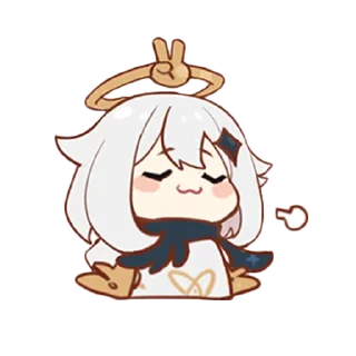 Sticker Картины Паймон: Часть II | @genshin_impact_ru_off - 7