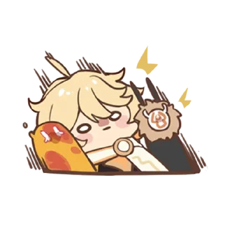 Sticker Картины Паймон: Часть II | @genshin_impact_ru_off - 9