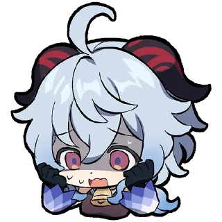 Sticker Картины Паймон: Часть II | @genshin_impact_ru_off - 2