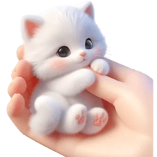 Sticker Пушистые ангелы @Nyasticks - 7