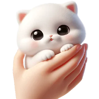 Sticker Пушистые ангелы @Nyasticks - 2