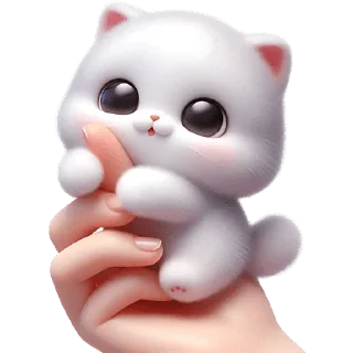 Sticker Пушистые ангелы @Nyasticks - 6