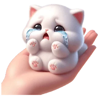 Sticker Пушистые ангелы @Nyasticks - 9