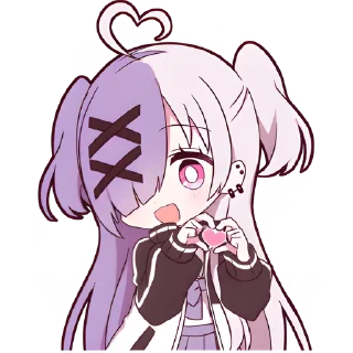 Sticker Чан с косичками @Nyasticks - 4
