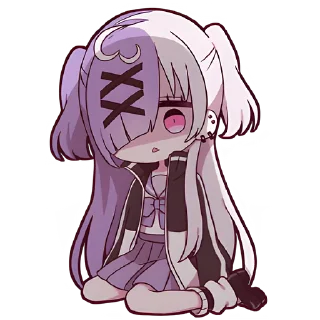Sticker Чан с косичками @Nyasticks - 7